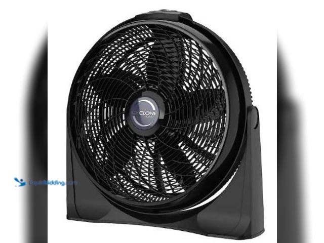 Lot 49-1517202 - Lasko
Cyclone 20 in. 3 Speed Air Circulator Floor Fan for Home in Black with Wall Mount Option, Piv...