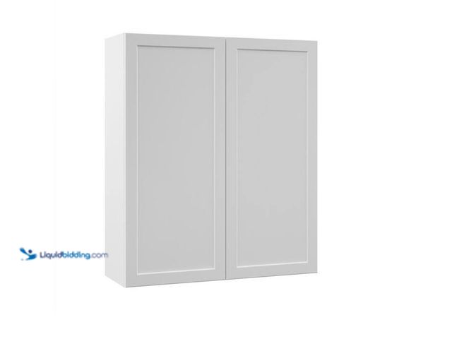Lot 49-2024918 - Hampton Bay Designer Series Melvern 36 in. W x 12 in. D x 42 in. H Assembled Shaker Wall Kitchen Cab...