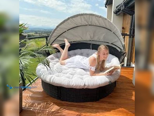 Lot 49-3566938 - Wicker Sun Lounger, Unused with hardware