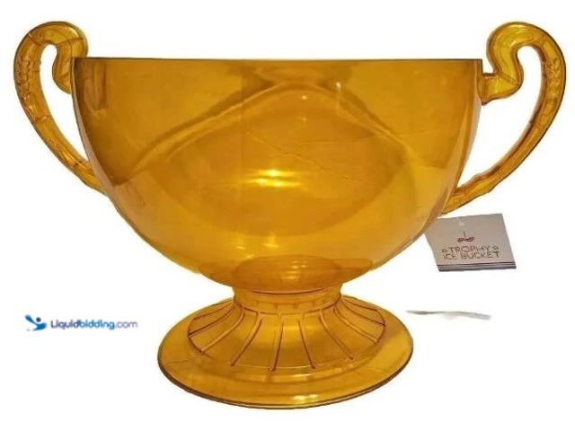 Lot 49-1623395 - Lot of (6) Target Bullseye Summer Golden Trophy Acrylic Ice Bucket, Model # 226927536499, Unused.  R...