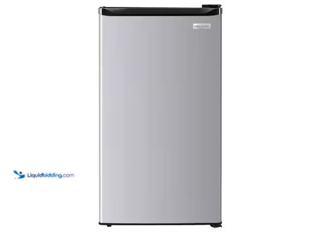 Lot 49-1623702 - Frigidaire 21 in. 4.4 cu. ft. Mini Refrigerator in Stainless Steel with Freezer, Model # EFR441-C-ID...