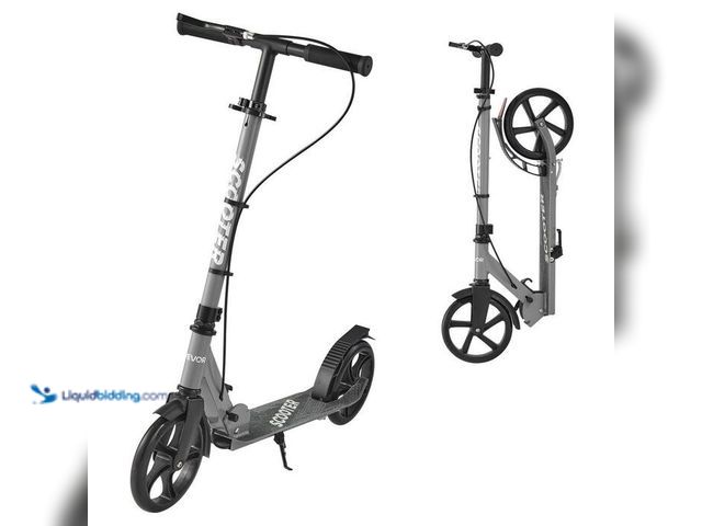 Lot 49-2024025 - VEVOR Kick Scooter for Kids Ages 8+, Teens & Adults, 2-Wheel Toddler Scooter, Foldable Lightweight F...