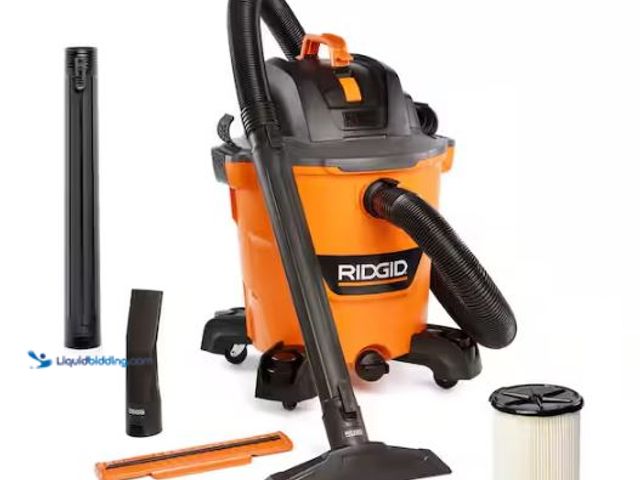 Lot 49-1544809 - RIDGID 12 Gal. 5.0 Peak HP NXT Shop Vacuum Wet Dry Vac with General Debris Filter, Locking Hose and ...