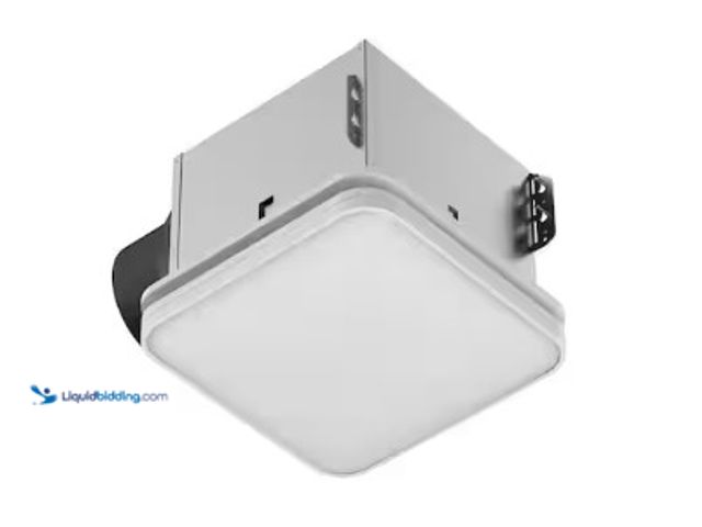 Lot 49-3631139 - Commercial Electric 80 /110 CFM Ceiling/Wall Mount Roomside Installation Bathroom Exhaust Fan with N...