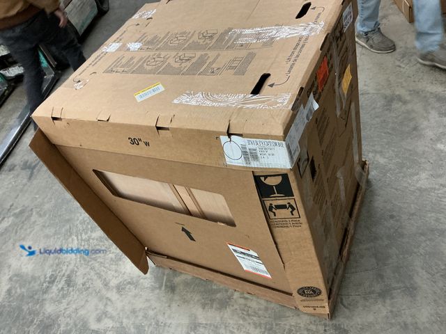 Lot 49-5459699 - Hampton Bay Shaker 36 in. W x 24 in. D x 34.5 in. H Assembled Sink Base Cabinet unfinished.