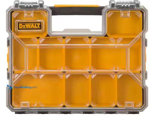 Lot 49-1569441 - DEWALT 10-Compartment Shallow Pro Small Parts Organizer, Model # DWST14925, Unused.  Ref#HDPA0115