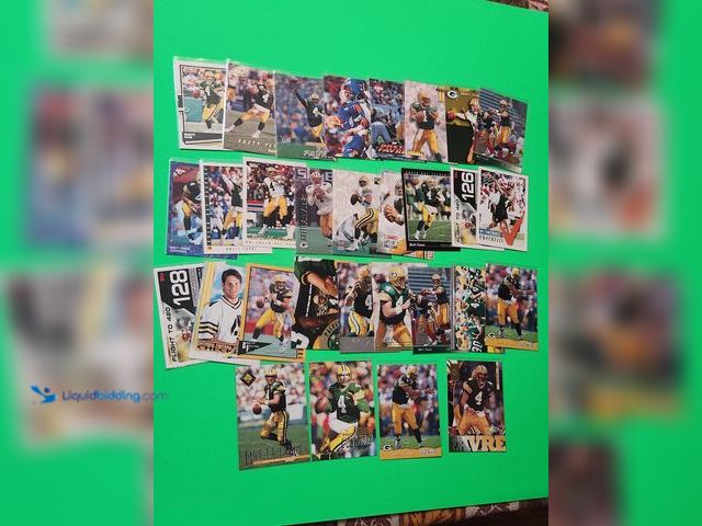 Lot 49-1913945 - 30- COLLECTIBLE BRETT FAVRE NFL FOOTBALL CARDS. VARIOUS BRANDS AND YEARS PRODUCED. ALL CARDS ARE IN ...
