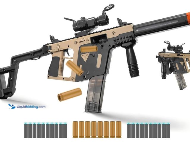 Lot 49-1571268 - Larmside Foam Blaster with Soft Bullets Shell Ejecting, Outdoor Activity, 18+ (SandVic), Model # B0F...