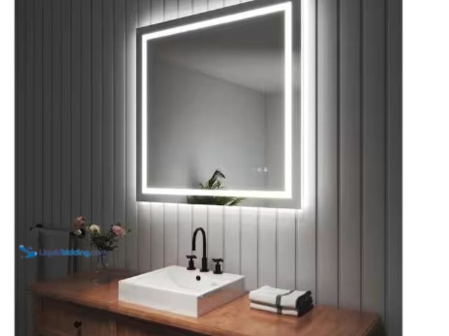 Lot 49-2004672 - TOOLKISS Super Bright 36 in. W x 36 in. H Rectangular Frameless LED Light Wall Bathroom Vanity Mirro...