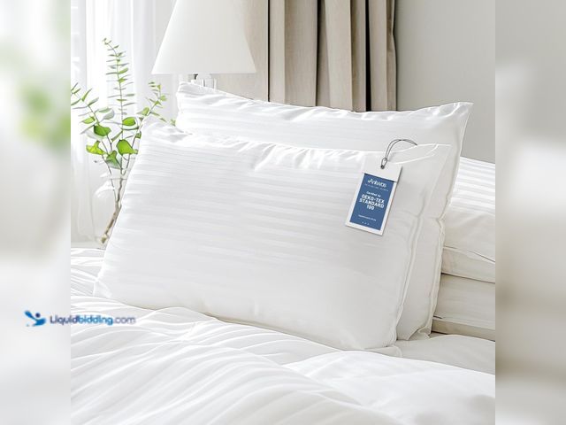 Lot 49-5405793 - Hypoallergenic Side Sleeper King Size Pillows Set of 2 - Soft and Hotel Quality Soft Pillows with Co...