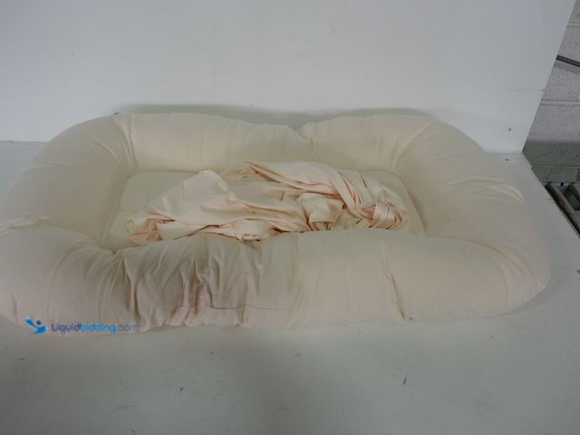 Lot 49-3480469 - 36" x 22" x 4" Baby Lounger for Infants, Babies 0-24 Months, Cotton Outer Shell, Off-White,  Include...