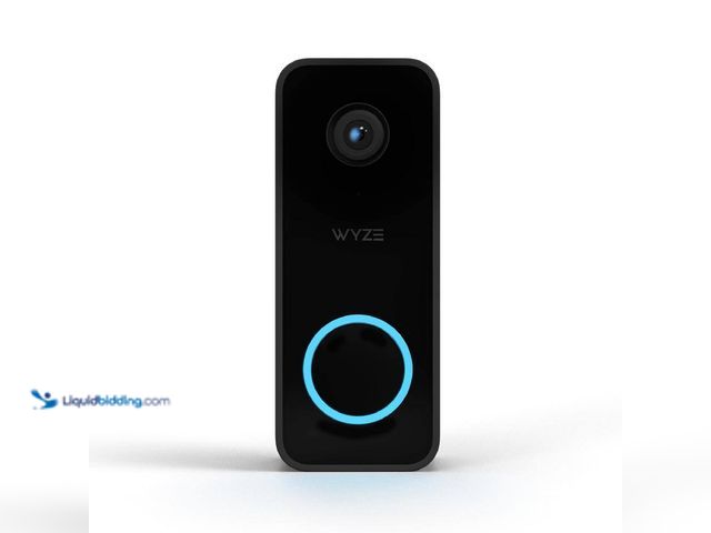 Lot 49-3639344 - Wyze Wired Video Doorbell v2, 2K HD Video with Head-to-Toe view, 2-way Audio, Night Vision, Voice As...