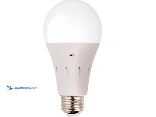 Lot 49-1622526 - Lot of (4) Sensor Brite 60-Watt A15 Soft White LED Light Bulb with Backup Battery, Model # SBTBB-PD6...