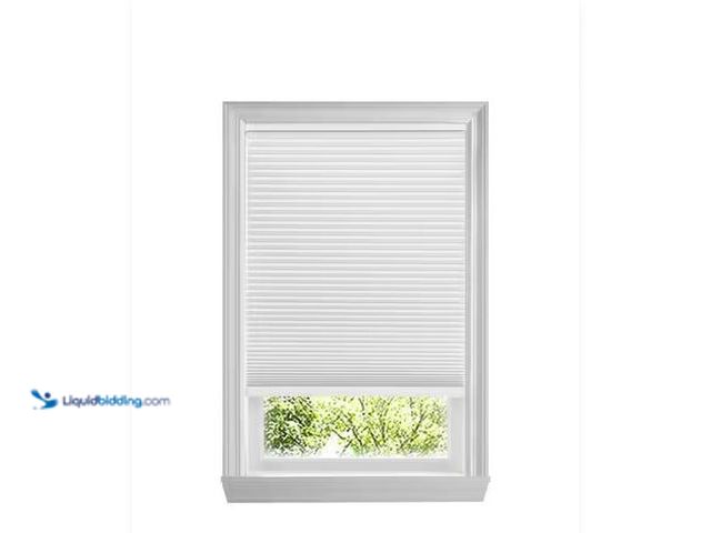 Lot 49-1577348 - Home Decorators Collection Shadow White Cordless Blackout Cellular Shades for Windows - 65.5 in. W x...