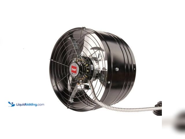 Lot 49-2024618 - Master Flow 1600 CFM Black EZ Cool Plug-In Gable Mount Attic Fan. Model # EZCG2BL. MSRP $170. New. F...