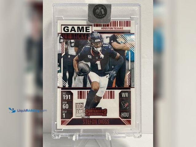 Lot 49-911539 - NFL Silver Bar Card Stefon Diggs - .999 Fine Silver