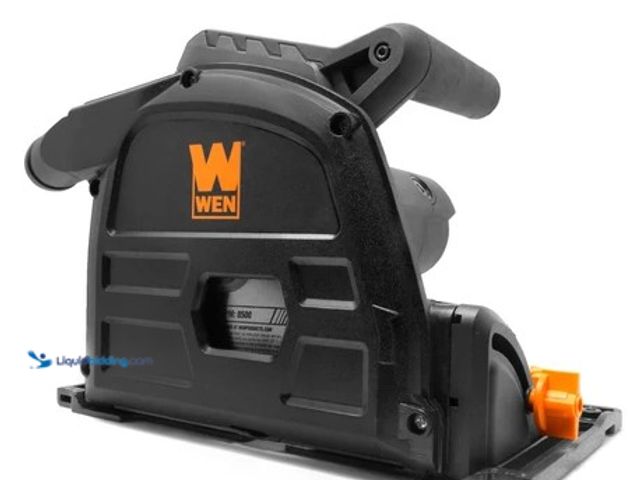 Lot 49-2004618 - WEN 10-Amp 6.5-Inch Plunge Cut Sidewinder Circular Track Saw, Model #CT1065, Slightly used, Powers o...