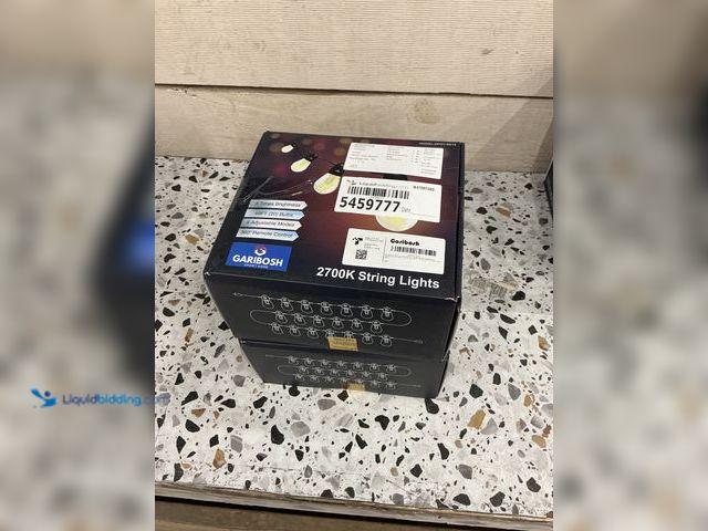 Lot 49-5459777 - QTY 2 - Garibosh Led Bulb String Lights. 2700K String lights. 4 Adjustable Modes. Model #DFQY-SS14. ...