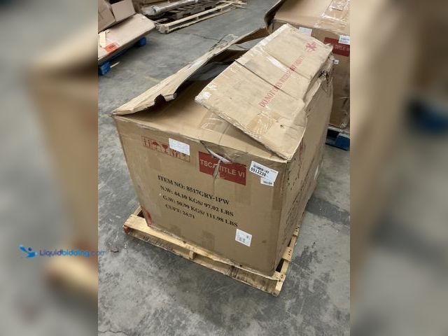 Lot 49-5512230 - Lazzara Arlo Gray Microfiber Power Recliner. Model # 8517GRY-1PW, Unused, Hardware included