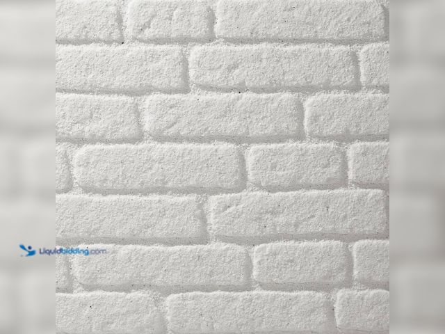 Lot 49-5406277 - Rebel of styles 0.79 in. x 19.69 in. x 47.24 in. Ultralight Faux Brick White HD Printed Jointless Co...