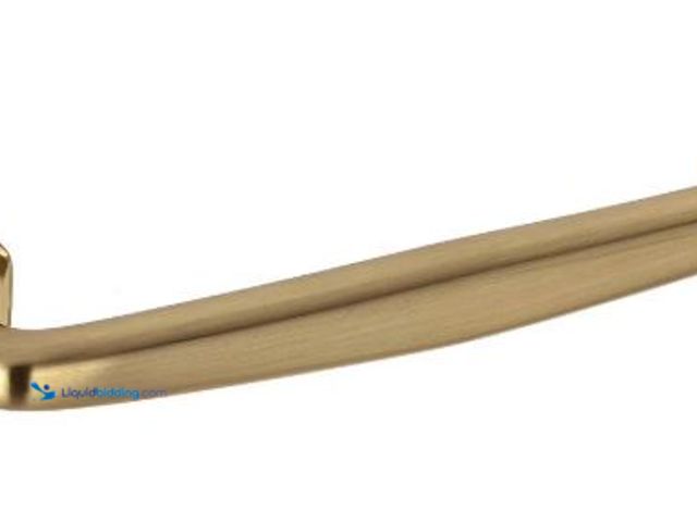 Lot 49-5486900 - Sumner Street Home Hardware 10pk Grayson 5" Pulls Satin Brass: Zinc Cabinet Handles, Gold Dresser Ha...