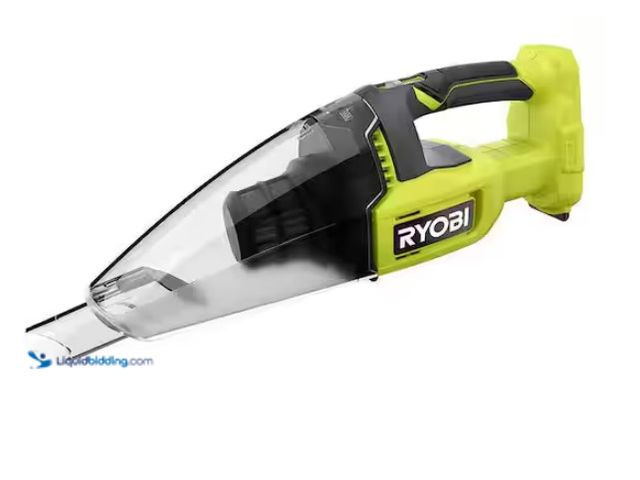 Lot 49-1547579 - RYOBI ONE+ 18V Cordless Multi-Surface Handheld Vacuum (Tool Only) Model # PCL705B, Slightly used, Te...