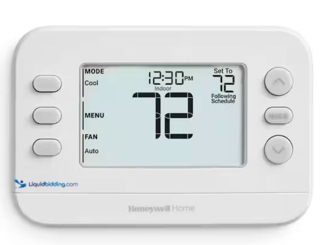 Lot 49-2006511 - Honeywell Home X2P Programmable Thermostat, Single-Stage, 1-Heat/1-Cool, 5-2 Day Schedule, Model # R...