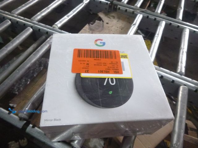 Lot 49-1518256 - Google - Nest Learning Smart Wifi Thermostat - Black Model #6345162, New  Ref#HD0724