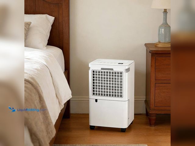 Lot 49-3564478 - Edendirect
30 pt. 3,000 sq.ft. Dehumidifier for Basement in White with Drain Hose, Bucket, 20%-90%R...