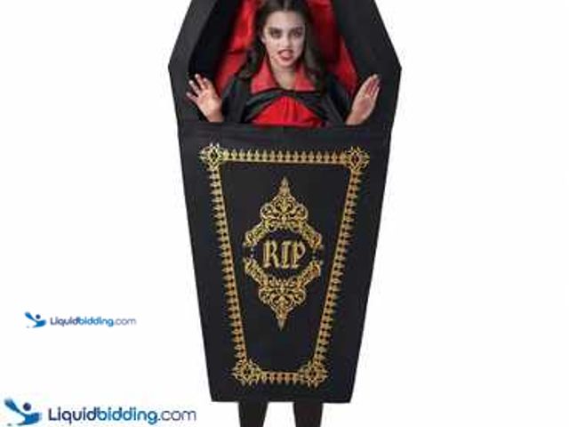Lot 49-5438064 - One-Size-Fits-Most Vampire Casket Costume. Unused