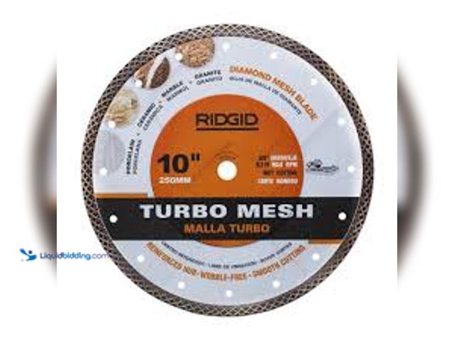 Lot 49-5411916 - RIDGID 10 in. Mesh Continuous Rim Diamond Blade. Model # HD-CM10P. Slightly Used