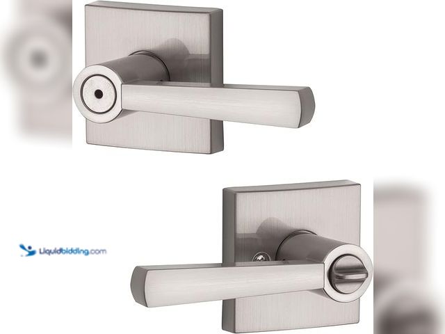Lot 49-3472149 - Baldwin Spyglass , Interior Privacy Door Handle Reversible Lever for Bedroom/Bathroom, Keyless Door ...