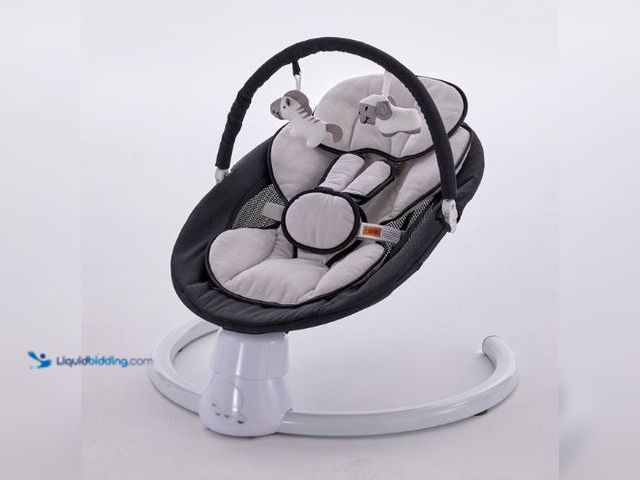 Lot 49-5543327 - KISSKING Electric Baby Swing for Newborns with Remote Control, 5 Sway Speed, 10 Lullabies, Black. Mo...