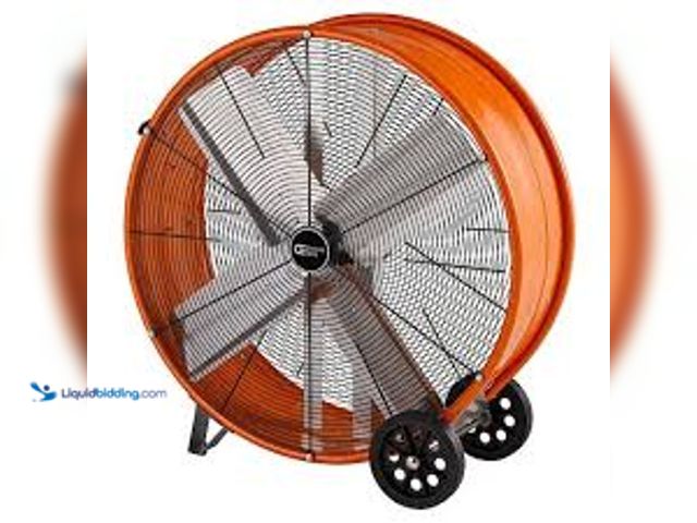 Lot 49-5448766 - Commercial Electric 30 in. Heavy Duty 2-Speed Direct Drive Drum Fan. Model # BF30DDCE. Used side scr...