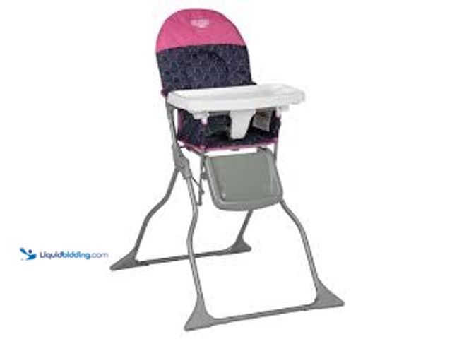 Lot 49-5581896 - Cosco Kids Simple Fold Baby High Chair, Portable Feeding Chair, Pink UNUSED