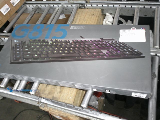 Lot 49-1517461 - Logitech G815 LIGHTSYNC RGB Mechanical Gaming Keyboard, GL Linear, Model # B08JCSXHXY, Unused, Has a...