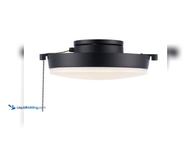 Lot 49-5581503 - Hampton Bay Matte Black Universal Integrated LED Ceiling Fan Light Kit with 3CCT Model # BAL-LK-025 ...