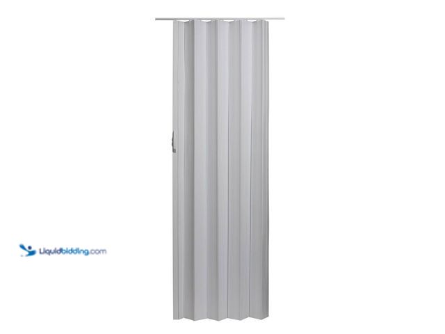 Lot 49-5405898 - Spectrum
Via 36 in. x 80 in. White Vinyl Accordion Door with Hardware New