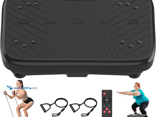 Lot 49-5435768 - Vibration Plate Exercise Machine, Vibration Plate Platform for Lymphatic Drainage, 200 Adjustable Sp...