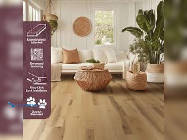 Lot 49-5476430 - Approx 75sq.ft. Home Decorators Collection Leo Hill Oak 12 MIL x 7 in. W x 48 in. L Waterproof Click...