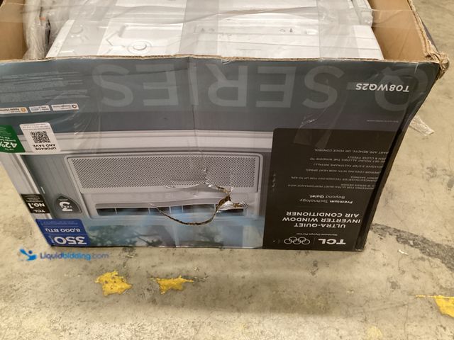 Lot 49-5520690 - TCL Window Room Air Conditioner
Model Number:T08WQ2S, Unused with attachments, scuffs, Works