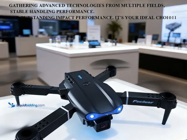 Lot 49-1820904 - New E 99 Drone E99 PRO Dual Camera Drone - Easy One-Click Takeoff/Landing, Optical Flow Stabilizatio...