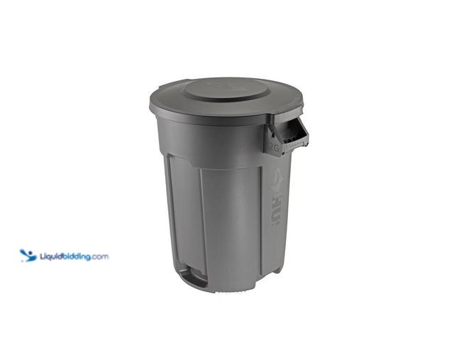 Lot 49-5450206 - Husky
32 gal. Grey Heavy Duty Commercial Outdoor Trash Can (no lid) (dirty) (bent) Used