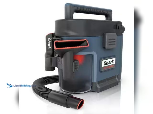 Lot 49-1556680 - Shark Mess Master Portable 1 Gal. 7-Peak HP Corded Wet/Dry Vacuum with Self-Rinsing and Any Bag tech...