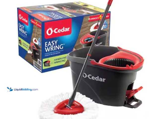 Lot 49-2004293 - O-Cedar EasyWring Microfiber Spin Mop with Bucket System, Model # 148473, Unused, Has attachments, s...