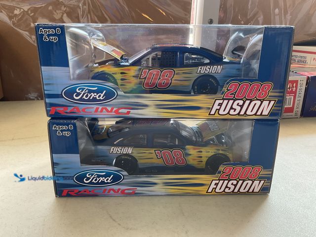 Lot 49-5241554 - LOT OF 2 NEW FORD RACING 2008 FUSION 1/24 SCALE DIECAST CARS IN ORIGINAL BOXES