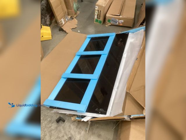 Lot 49-5483845 - 71" x 31" Black Glass Slab. Unused