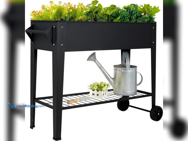Lot 49-5546534 - LEETOLLA Elevate 32" Tall Raised Garden Bed Outdoor with Wheels & Shelf for Mobility, 400LBS Capacit...