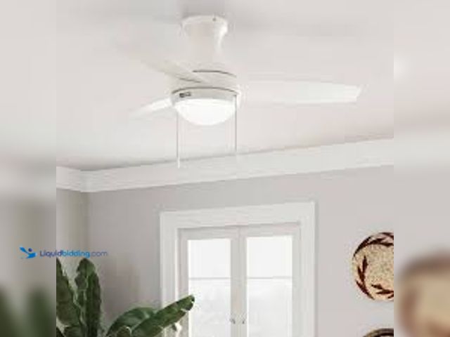Lot 49-5448415 - Hunter Betsy 44 in. Indoor Fresh White Ceiling Fan with Light Kit Hardware Included. Model # 52765. ...