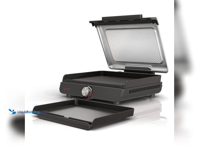 Lot 49-5543993 - NINJA Sizzle Grey 14" Interchangeable Nonstick Indoor Grill & Griddle Plates Dishwasher Safe Removab...